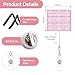 Teeglow Funny Pink Nurse Badge Reel Cute Funny Work Nurse Badge Reels Retractable Holder Nursing CNA RN Pediatric Doctor Medical Personnel Student Office Workers Nursing Gifts for Women