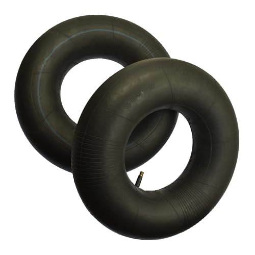 2x Luftschlauch Aufsitzmäher 15x6.00-6 Reifenschlauch mit gerades Ventil kompatibel mit diverse Aufsitzmäher Rasentraktor
