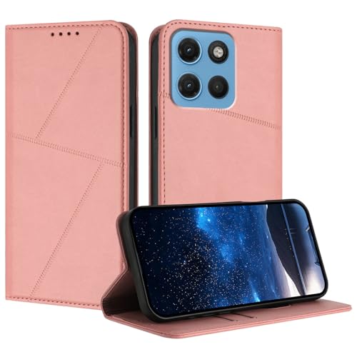 �Ή��@�� for Motorola Edge 70 Fusion �t���b�v���X�^���h�A�}�O�l�b�g���J�A�X���b�g�t���ی�P�[�X Pink
