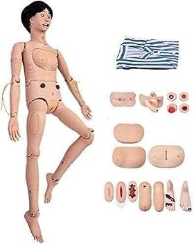 Patient Care Manikin,CPR Simulator,Basic Geri Nursing Skills Geriatric Human Model for Students Education Teaching Medical Training Skills