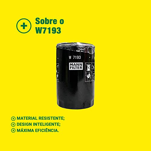 MANN-FILTER Original, Filtro do Óleo Blindado, W7193 para AUDI