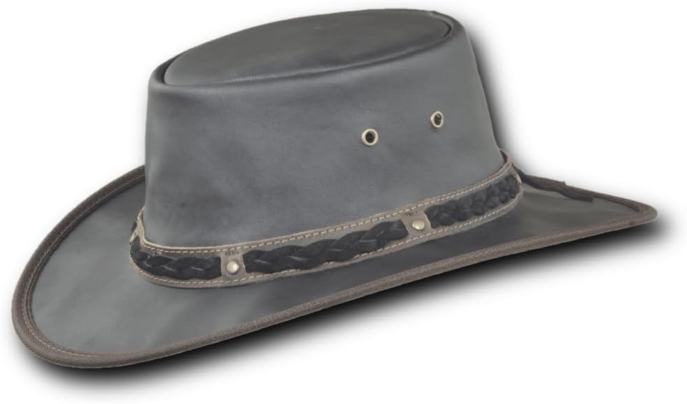 Barmah Hats Crackle Kangaroo Leather Hat - Item 1018