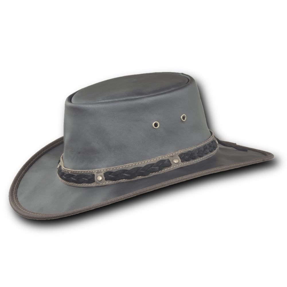 Barmah Hats Crackle Kangaroo Leather Hat - Item 1018