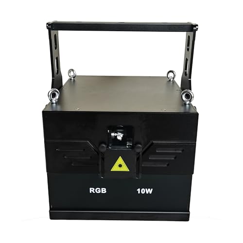 JUNMAN 10W RGB Full Color Animation Stage Light DJ Disco Beam Stage Lights for Party Wedding Event