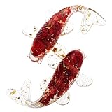 Cadeau idéal : convenant à différents environnements comme les bureaux, les salons et les chambres, cette figurine est un excellent cadeau, porteur de chance et de pour les amis et la famille. figurines miniatures de carpes koï, figurines de poissons en cristal