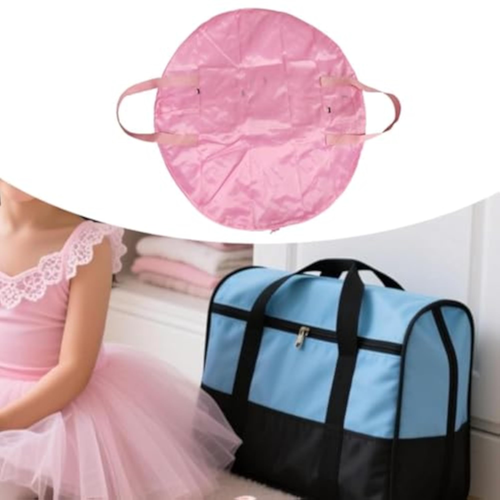 Kids' Soft Pancake Dance Garment Bag, Pink 80CM