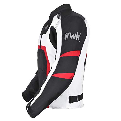 image for HWK Spyder Motorcycle Jacket for Men with Weather Resistant Cordura Te