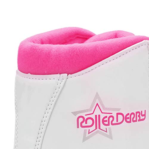 Patins Quad Roller Star 350 Girl Infantil, Branco, 33