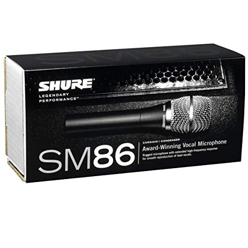 image for Shure SM86 Cardioid Condenser Vocal Microphone for Professional Use in