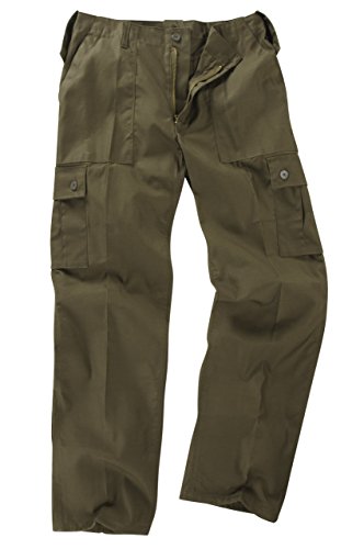 6 Pocket Basic Combat Cargo Trousers - Olive (34)