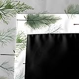 Green Forest Pine Tree Blackout Curtains Set of 2 Panels 90" L x 46" W Nature Inspired Thermal Window Treatment for Bedroom & Living Room Woodland Design Watercolor Abstract Pattern - Image 5