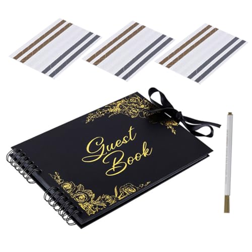Signatures pour invités de mariage et grand livre d'or album photo
