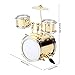 Miniature Musical Instrument Model Replica Drum Set Ornament Drummer Gift Home Decor with Box, 3.39 * 3.15 * 2.32in
