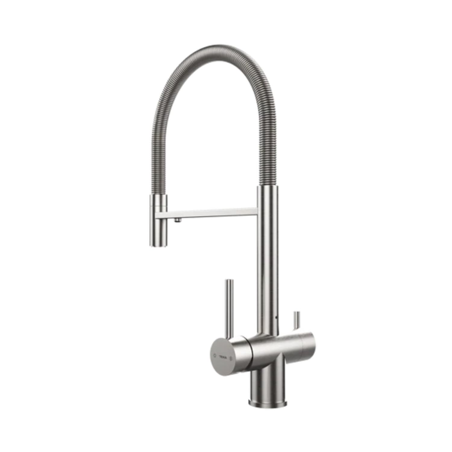 TEKA Grifo Cocina Profesional Bimando, Acero Inoxidable