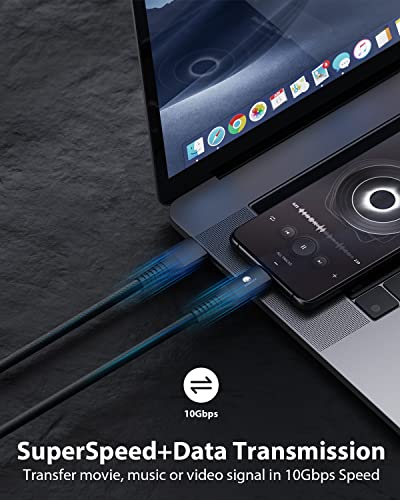 Conmdex Usb C Cable 10Gbps, [2-Pack, 3Ft] Usb 3.1 Gen 2 Android Auto Usb A To Usb C Cable, 3A Type C Charger Fast Charging Data Transfer Cord For Samsung Galaxy S23 S22 S21 S10 S9 Note 20 10, Black #TOP2