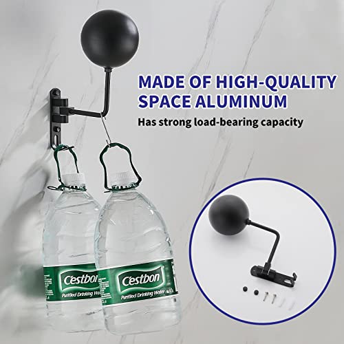 Motorcycle Helmet Rack, Helmet Holder Wall Mount Helmet Stand 180 Degree Rotation Metal With Hooks, Motorcycle Accessories Helmet Hanger For Coats, Caps, Football Baseball And Rugby Helmet Accessories #TOP3