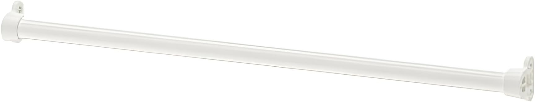 KOMPLEMENT Clothes Rail White 70cm for 75cm Wardrobe Frame, Slim Steel Clothes Rail for Hanging Clothes, Easy to Install Wardrobe Rails and Fittings with Brackets