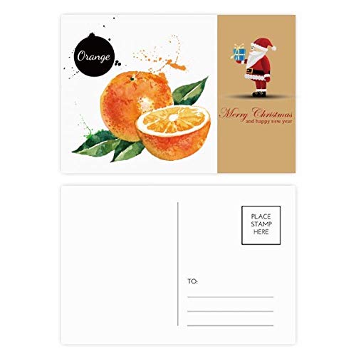 Cartes postales Père Noël et oranges : partagez la magie et la douceur de Noël