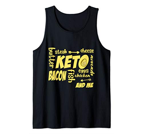 Keto Diet Protein Low Carb Fat Diet Fitness Ketogenic Gift Tank Top