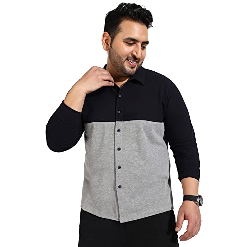 Image of CAHOOT Instafab Plus Men's Button Up Regular Fit Shirt for Casual Wear | Modern Clothing Shirt Crafted with Regular Sleeve, Comfort Fit & High-Performance for Everyday Wear