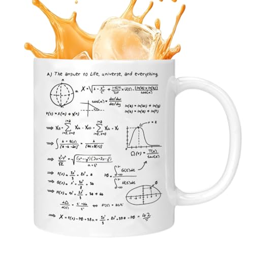Genérico Taza para Café con Diseño de Física,320ml Vajilla Para Bebidas De Cerámica Con Ecuaciones De Novedad,Taza de Física para Consumo de Líquidos Variados | Apto para Té Caliente
