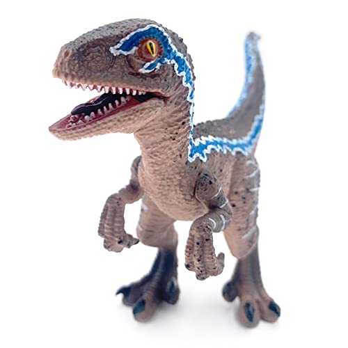 Gemini & Genius Dinosaur Toys Baby Velociraptors With Movable Jaw And Hands, Cake Topper, Collectible Action Figure, Birthday Gifts And Party Supplies For Kids #TOP2