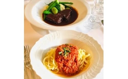 ベニズワイガニの特製トマトソースのパスタと和牛ホホ肉の赤ワイン煮込みセット[ ベリーニ パスタ 冷凍 和牛 ]