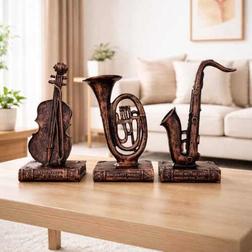 Image of Xtore Melodic Instrument Sculpture Set for Music Corners, Shelves & Desks