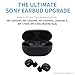 Comply TrueGrip | Premium Memory Foam Replacement Earbud Tips for Sony True Wireless Earbuds | Enhanced Comfort, Secure Fit, Superior Noise Isolation, Cleaning Tool | Black (S/M/L) (3 Pairs)