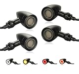 LIUJJYH Motorcycle Universal LED Tail Lights Rear Front Turn Signals Bullet Brake Taillights Motorbike Running...