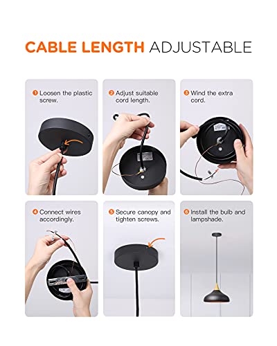 Tomons Pendant Light Fixtures, Ceiling Lighting Dimmable Lamp With Remote Control Bulb Included #TOP3