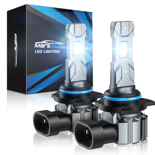 Marsauto 9012 Bulb, 30000LM Brightness Output 6000K Cool White,9012 HIR2 Fog Bulbs IP68 Waterproof 60000Hrs Lifespan, 3Mins Installation, 2 Pack