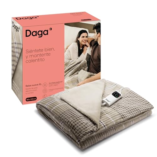 DAGA Manta térmica eléctrica de Sofá Relax Suave XL, Tecnología...