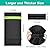 Pletpet 25" L x 13"W Winter Spigot Cover - Black Long Outdoor Faucet Cover Socks for Freeze Protection Pipe Insulation with Reflective Strip