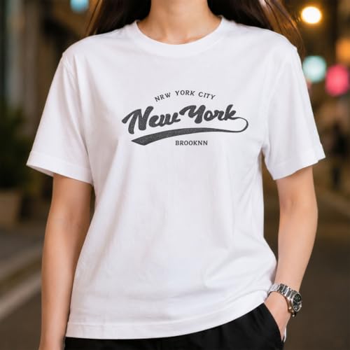 Image of Amazon Brand - INKAST Women Graphic Printed T-Shirt | Round Neck | Regular Fit | (Cotton Blend)