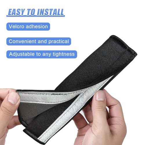 Image of 2PCS Daisy Flower Car Seat Belt Cover Pads, Protect Neck, White | Soft Breathable Auto Seat Shoulder Strap Pad, Comfortable Seatbelt Cushion, Vehicle Interior Decoration for Cars, Trucks