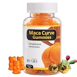 Maca Curve Gummies – 60 Gummies – Complemento Alimenticio con Maca, Fenogreco, Ñame Silvestre, Angélica China y Palma Enana – Fabricado en Francia.BBL