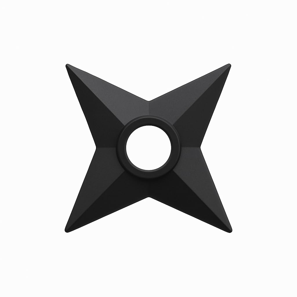 (1-Piece) Anime, Ninja Star, Shuriken, Throwing Stars for Cosplay and Fun