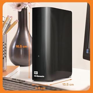WD 20TB Elements Desktop External Hard Drive, USB 3.0 external hard drive for plug-and-play storage - WDBWLG0200HBK-NESN