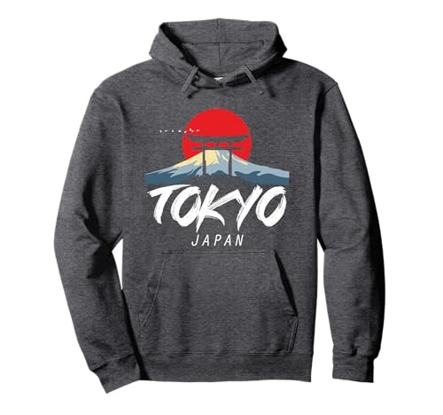 Tokyo Mount Fuji from Japan in Asia with Japanese Temple Pullover Hoodie Small