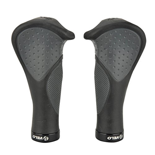Poignées de guidon Fischer Anatomic ergonomiques pour vélo noir taille unique