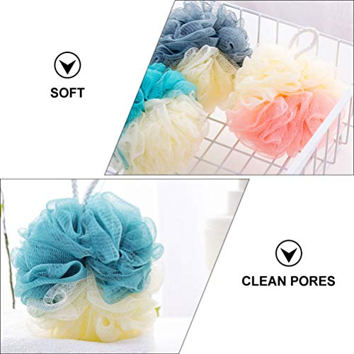 Esponjas esfoliantes multicoloridas Healifty para mulheres e homens