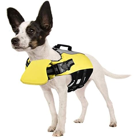 POPETPOP Schwimmweste für Hunde - Reflektierend Hundeschwimmweste Float Coat Schwimmweste Schwimmtraining Cover