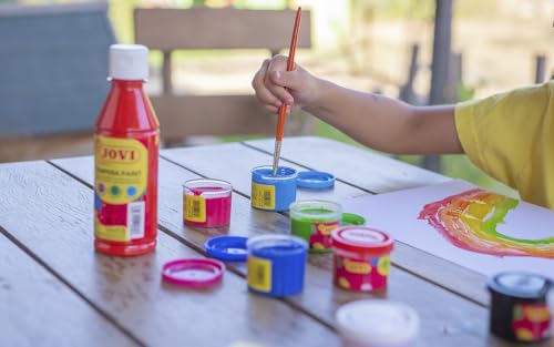 Jovi 50309 Temperafarbe 5 Flaschen 35 ml, Hautfarben, One Size