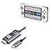 BoxWave Cable Compatible with Retroid Pocket 3+ - SmartDisplay Cable - USB Type-C to HDMI (6 ft), USB C/HDMI Cable for Retroid Pocket 3+ - Jet Black