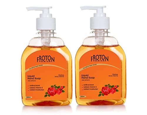Image of Premium Handwash,Moisturizing Germ protection Handwash,Rose extract handwash Hygienically Clean Hands handwash 250ml (Pack of 2)