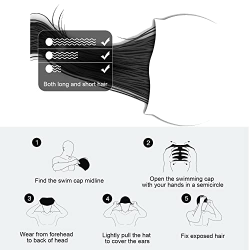 Uttpll Swim Cap For Women Men Swimming thumb #6