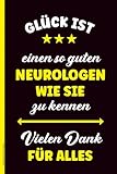 Geschenk für Neurologen: Notizbuch für Neurologe zum Dank praktisches Buch A5 liniert für Notizen Geschenkidee für Facharzt für Neurologie zum Geburtstag Jubiläum und Abschied als Dankeschön