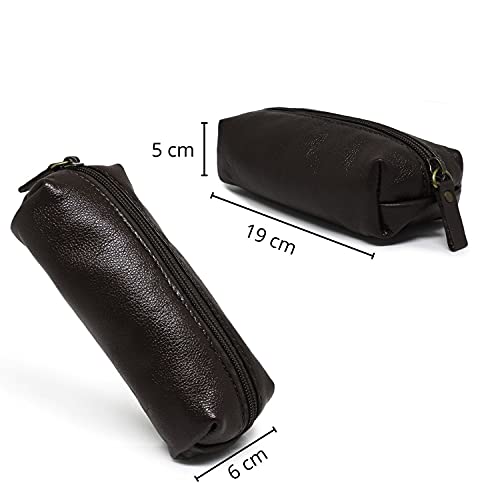 Estojo de Couro Ollye – Marrom Café