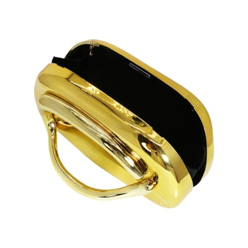 Image of Women Evening Clutch Purse Metal Handle Acrylic Purse Unique Shoulder Bag Causal Handbags for Bride Party Wedding